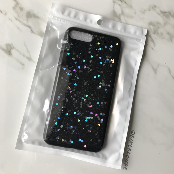 NEW iPhone 7 Plus/8 Plus Soft Glitter Heart Case - Picture 5 of 7